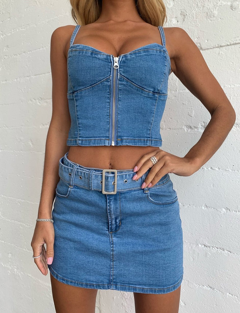 Kira denim co-ord