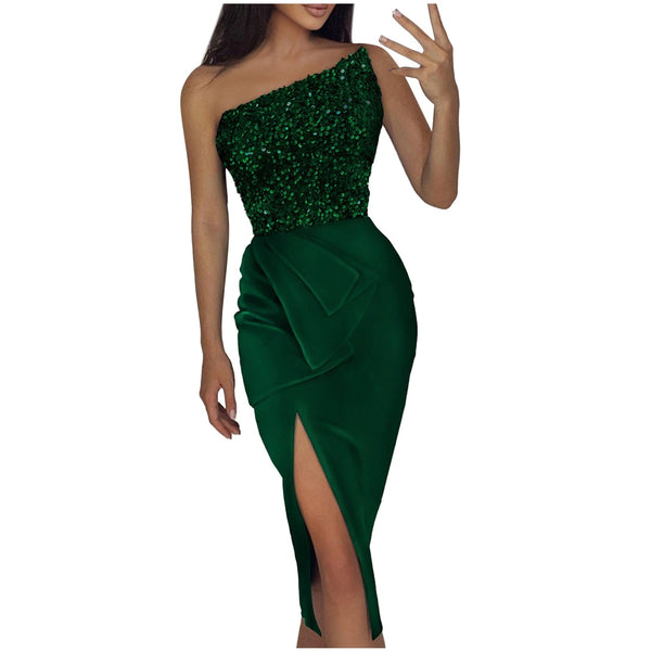 Phoenix side split evening dress