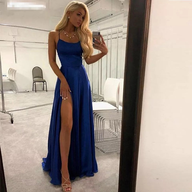 Gia royal blue prom dress