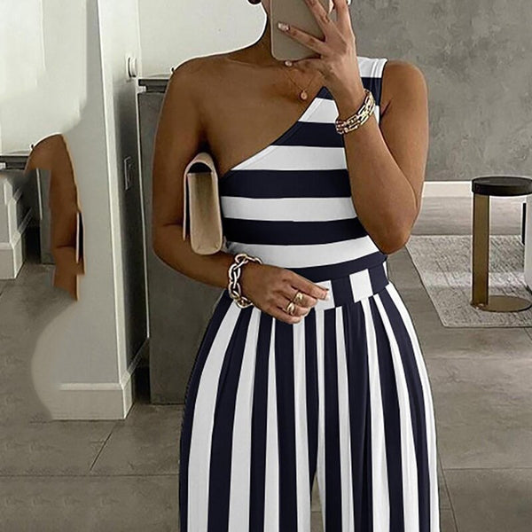 Viviana striped jumpsuit