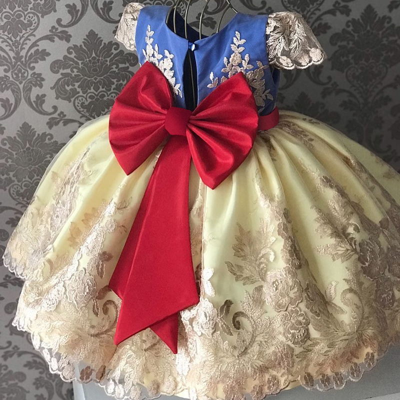 Olive flower princess dress