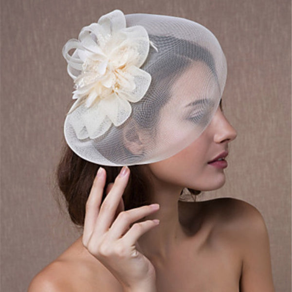 Bridal flower fascinator