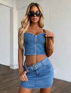 Kira denim co-ord