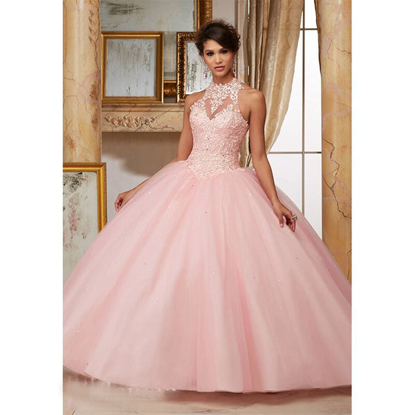 Hazel lace ball gown