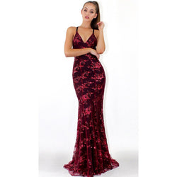 Isabella sequin prom dress