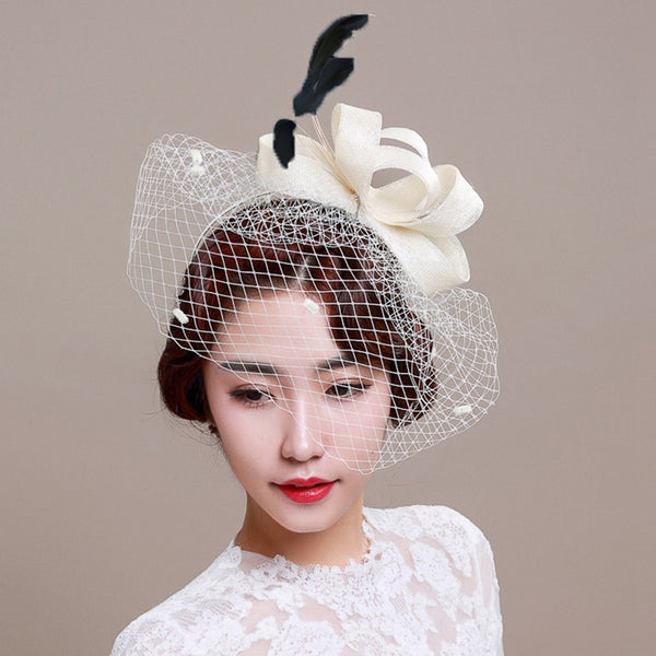 Meredith veil fascinator