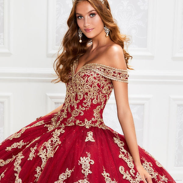 Kennedy off shoulder ball gown