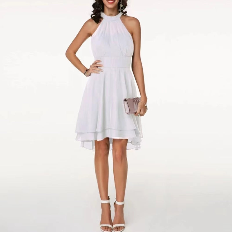 Sarah halter sleeveless midi dress