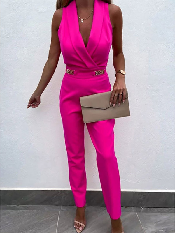 Georgia v neck jumpsuit