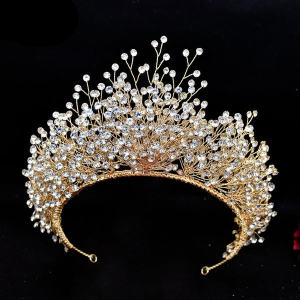 Luxury rhinestone bridal crown