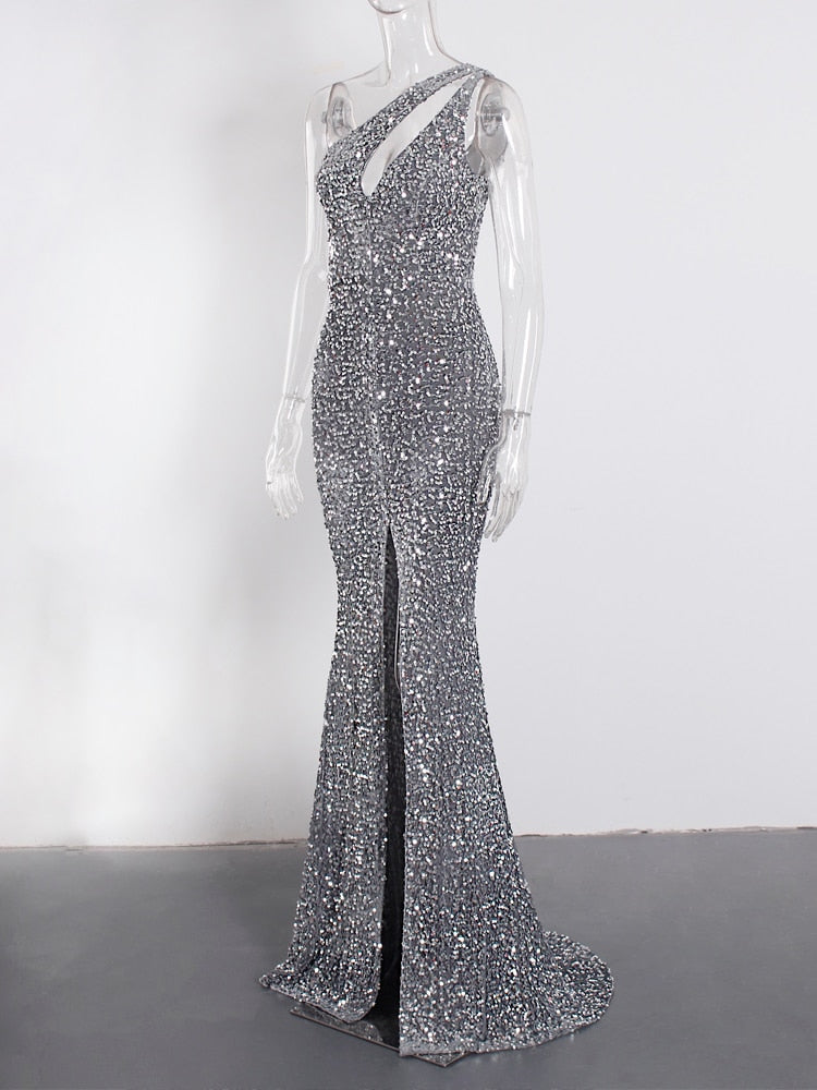 Fatima sequin maxi dress