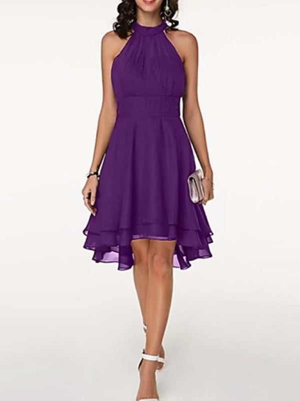 Sarah halter sleeveless midi dress