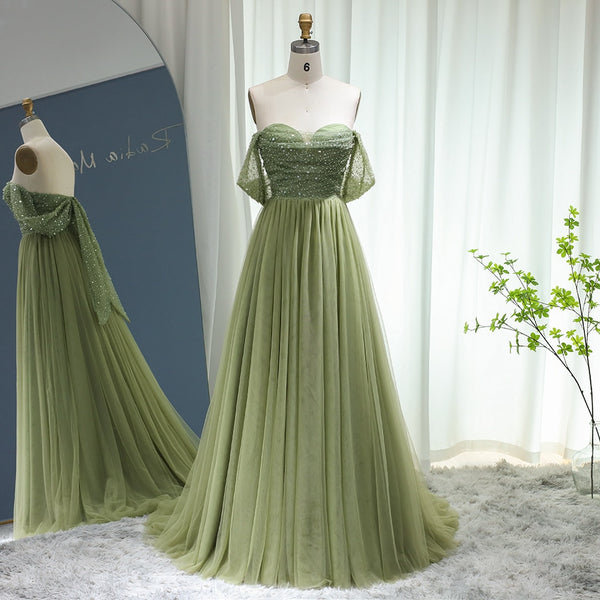 Sharon elegant off shoulder evening Dress