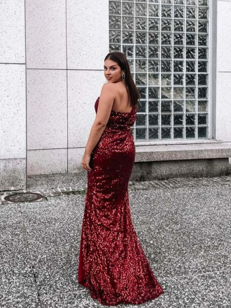 Sequin one shoulder Bridesmaid Dress