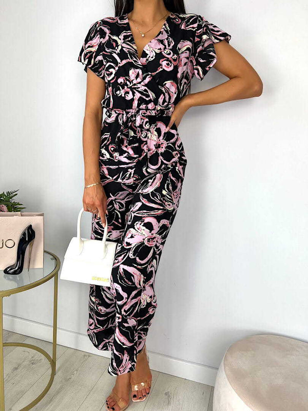 Kehlani floral print jumpsuit