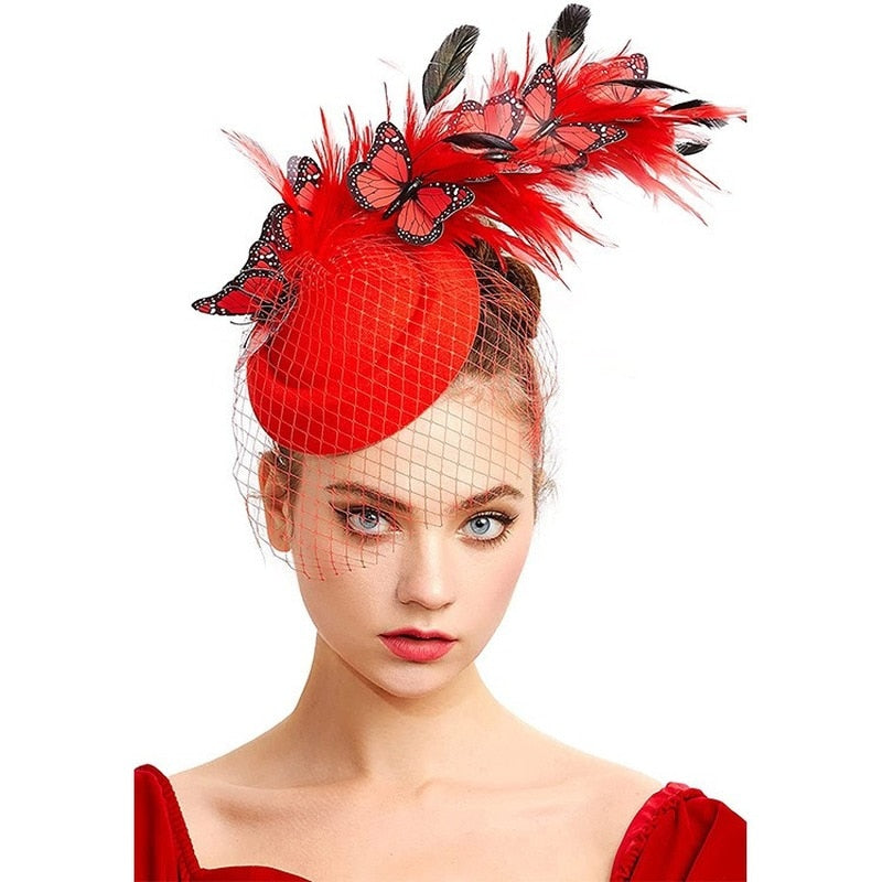 Kaia fedora fascinator