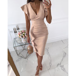 Eleanor high waist ruffle dress