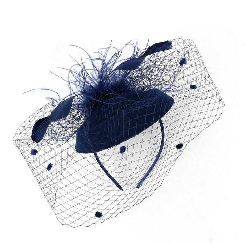 Ada derby fascinator hat with veil