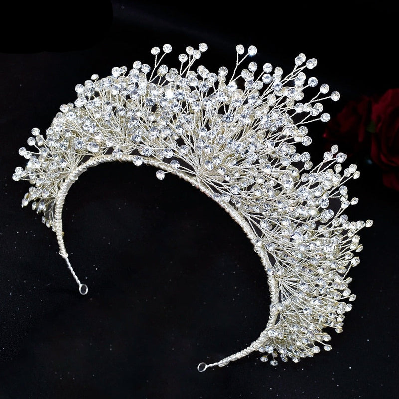 Luxury rhinestone bridal crown