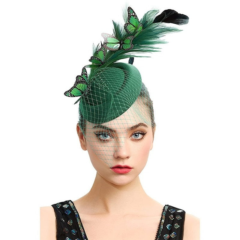 Kaia fedora fascinator