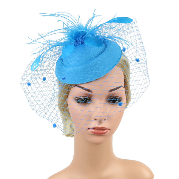 Ada derby fascinator hat with veil