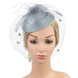 Ada derby fascinator hat with veil